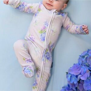 Belan J Lavender Floral Kids Footie